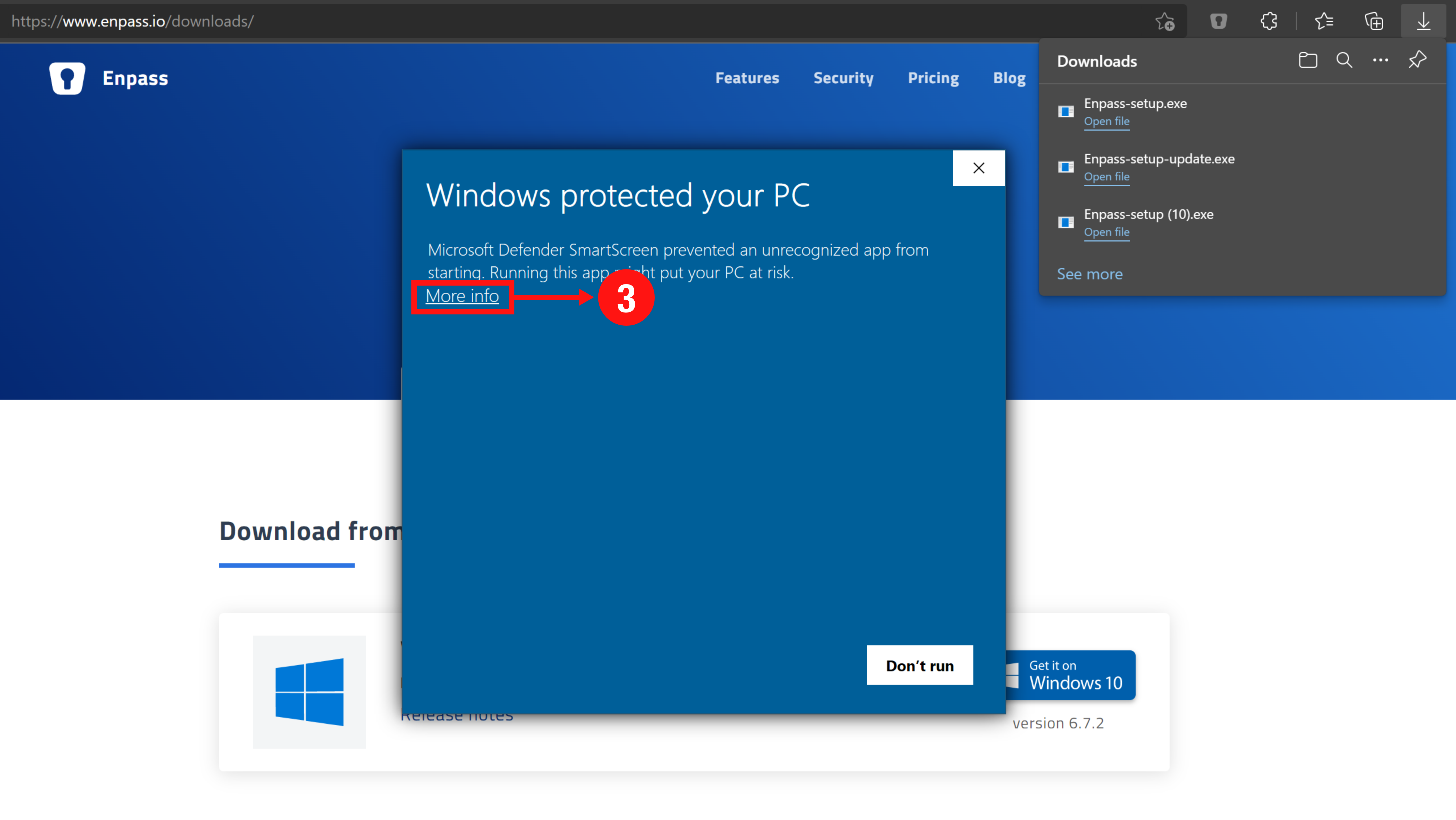 Why am I seeing a Windows Security/Risk Popup while downloading Enpass ...